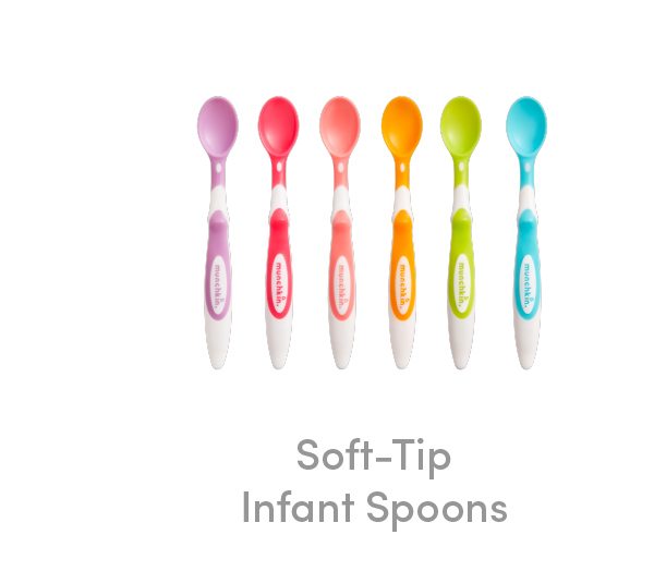 Soft-tip infant spoons