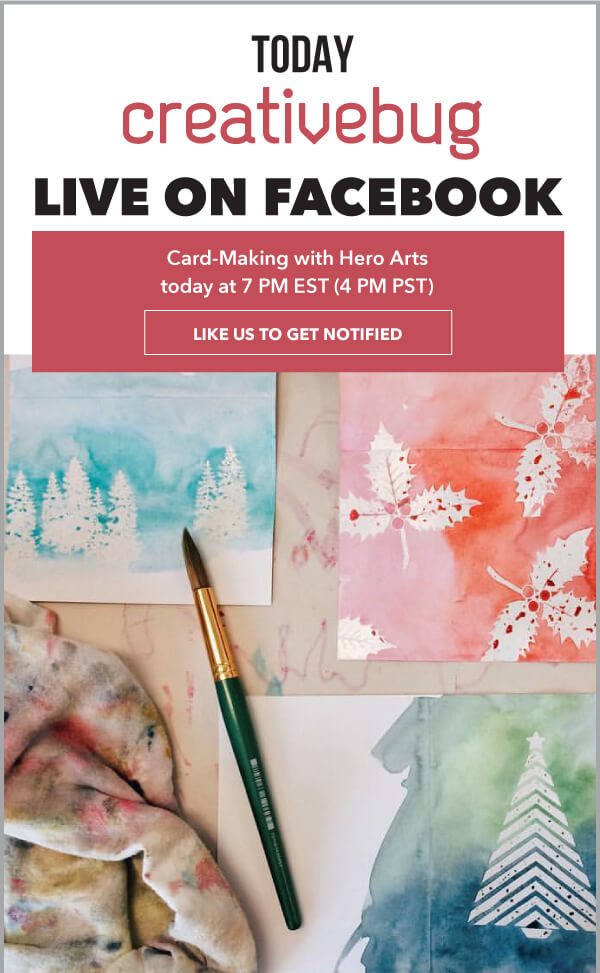 Learn With CreativeBug Facebook Live.