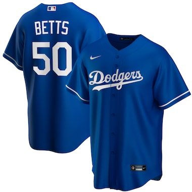 Mookie Betts Los Angeles Dodgers Nike 2020 Alternate Official Replica Player Jersey - Royal
