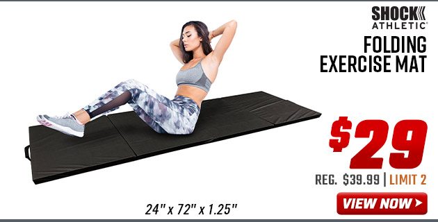 Shock Athletic Folding Exercise Mat 