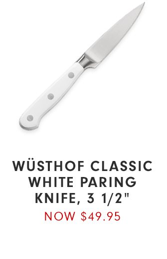 WÜSTHOF CLASSIC WHITE PARING KNIFE, 3 1/2”
