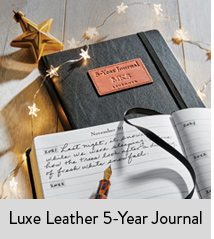 Shop Luxe Leather 5-Year Journal