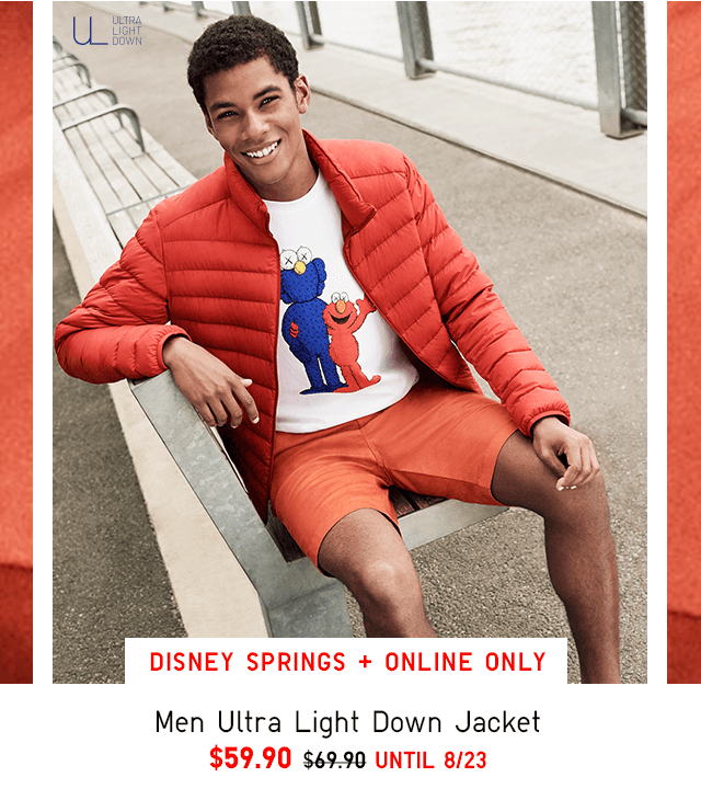 DISNEY + ONLINE ONLY, MEN ULTRA LIGHT DOWN JACKET $59.90