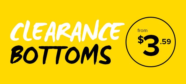 Shop Clearance Bottoms