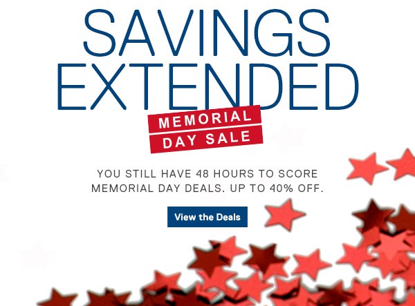 SAVINGS EXTENDED