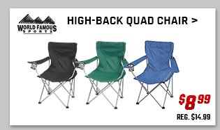 World Famous Sports High-Back Quad Chair