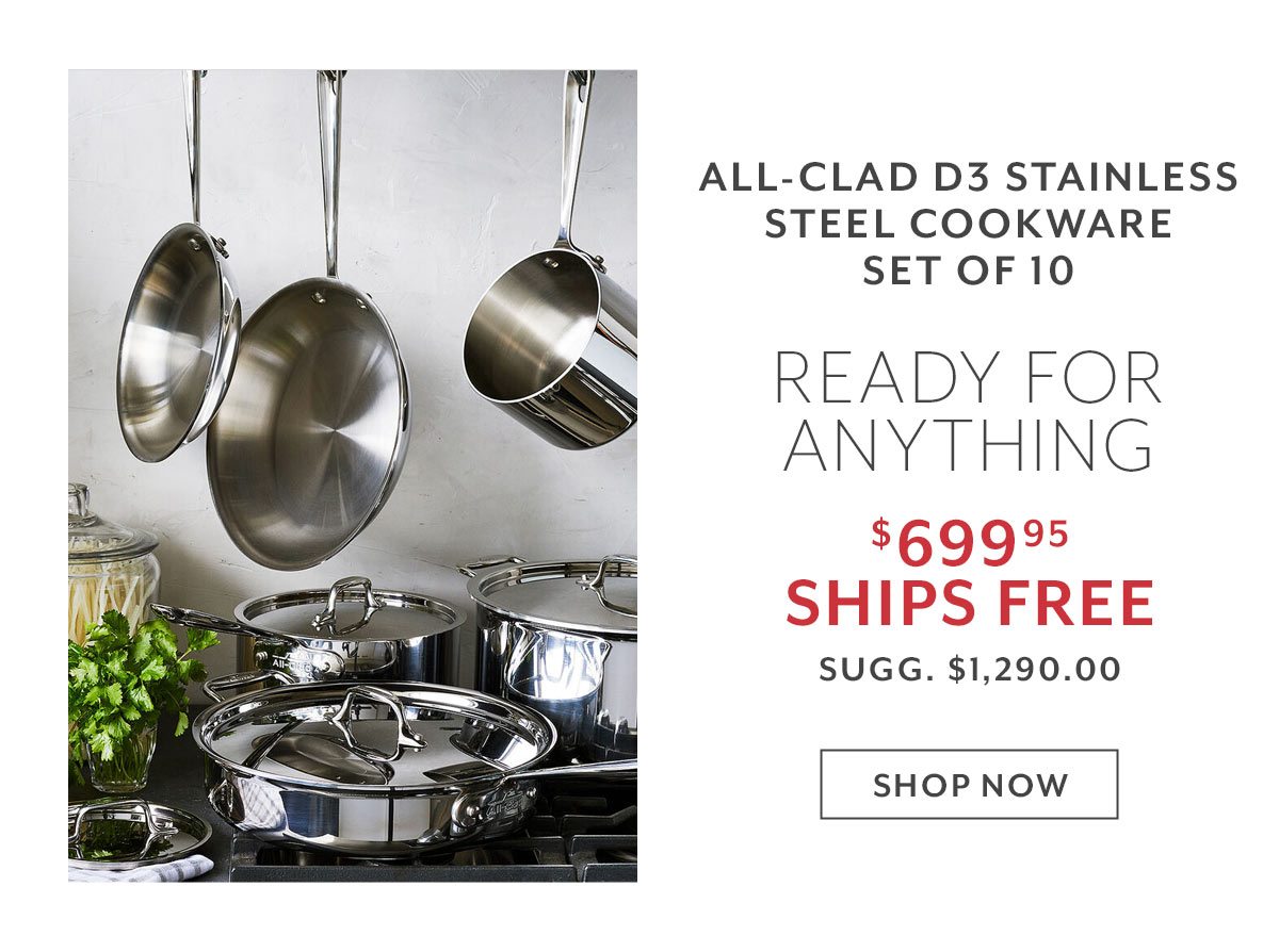 All-Clad d3 Stainless Steel 10-Piece Set