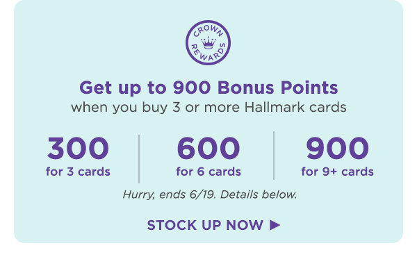 Earn up to 900 points on card purchases (details below).