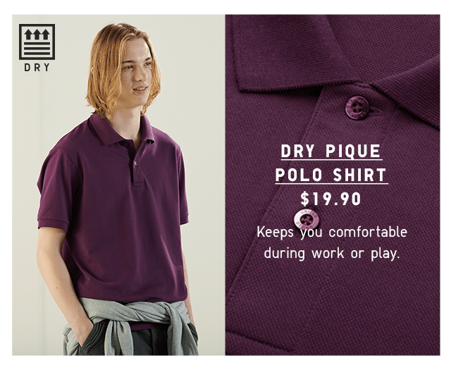 BODY2 PDP2 - MEN DRY PIQUE POLO SHIRT