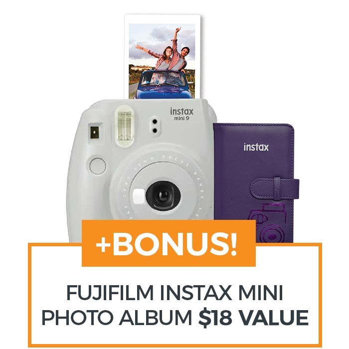 FUJI INSTAX MINI 9 CAMERA SMOKY WHITE