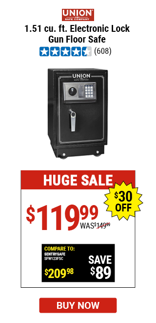 1.51 cu. ft. Electronic Lock Gun Floor Safe