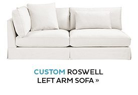 Custom Roswell Left Arm Sofa