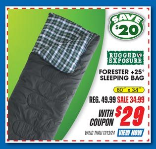 Rugged Exposure Forester +25° Sleeping Bag