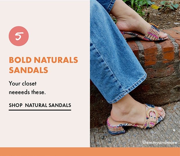 SHOP NATURAL SANDALS