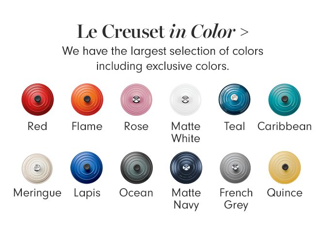 Le Creuset in Color