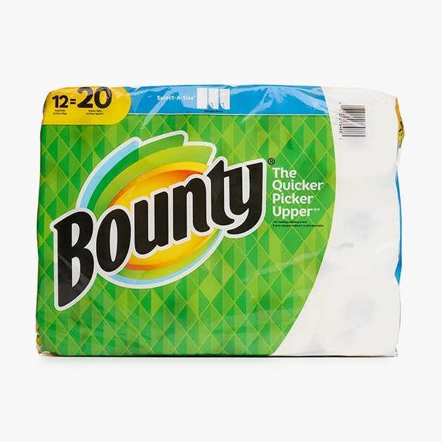 Bounty® 12-Count White Paper Towels