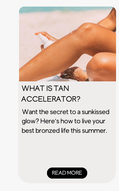 Woman applying tan accelerator to her legs.