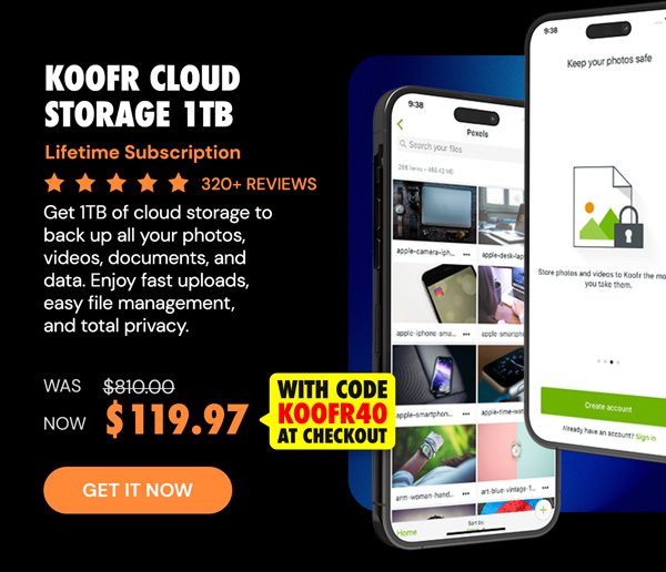 Koofr Cloud Storage: Lifetime Subscription (1TB)