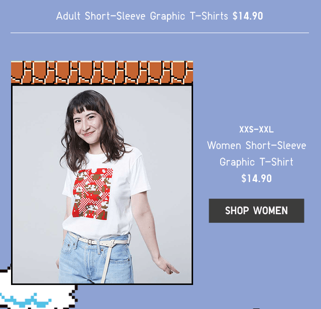 WOMEN SHORT-SLEEVE GRAPHIC T-SHIRT $14.90