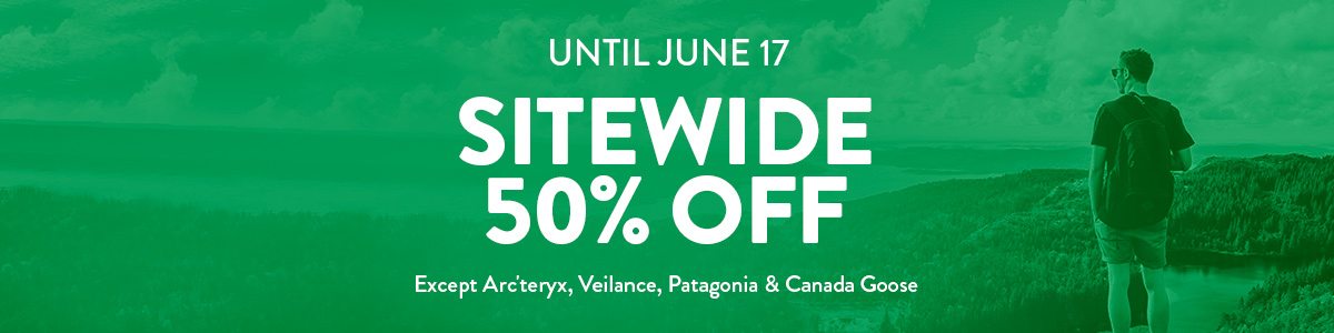 Sitewide 50% off