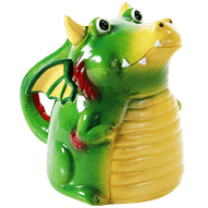 Topsy Turvy Green Dragon Mug