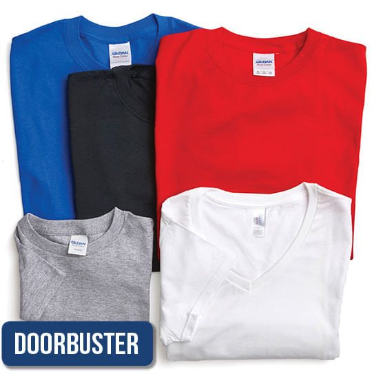 Image of DOORBUSTER Gildan Short Sleeve T-Shirts.