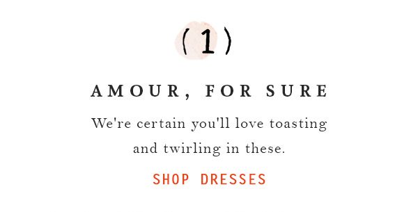 Shop dresses.