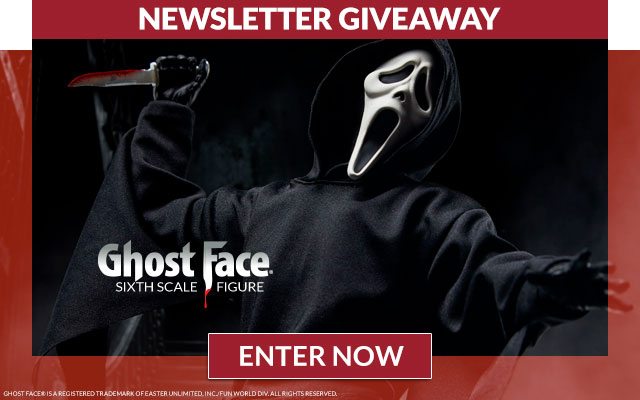 Newsletter Giveaway: Ghostface Sixth Scale Figure
