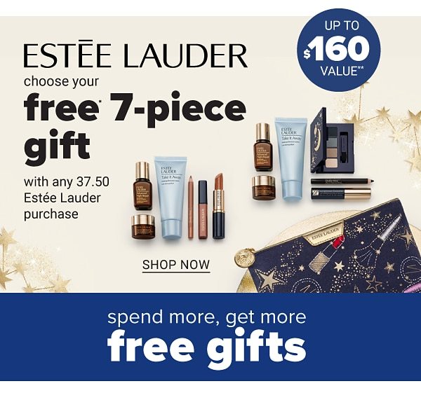 Estee Lauder - Choose your Free 7PC Gift with any $37.50 Estee Lauder purchase - Shop Now