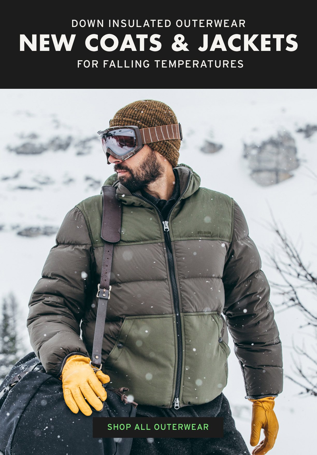 DOWN INSULATED OUTERWEAR. NEW COATS & JACETS. SHOP OUTERWEAR