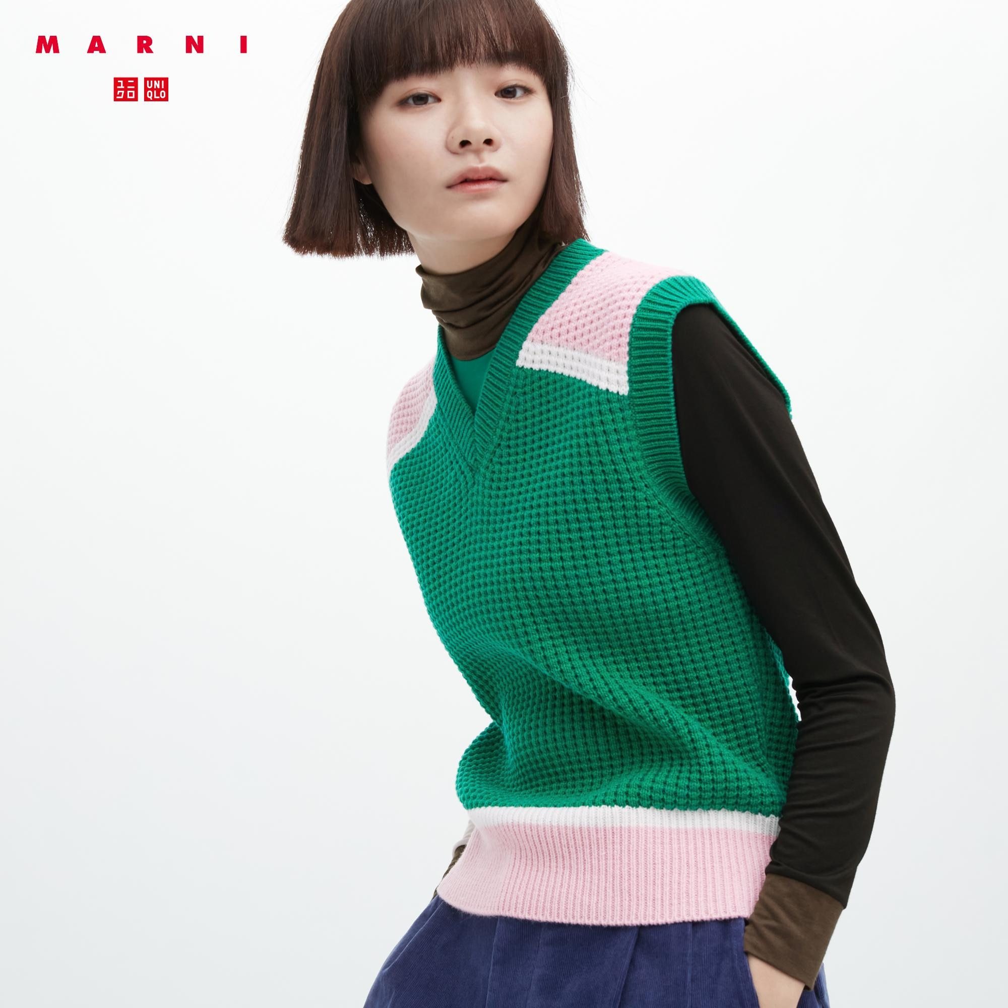 Knitted V-Neck Vest (MARNI)