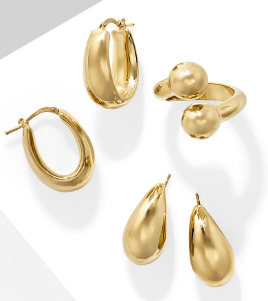 Image of Gold Earrings & Rings