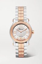 Happy Sport Automatic 30mm 18-karat Rose Gold, Stainless Steel And Diamond Watch