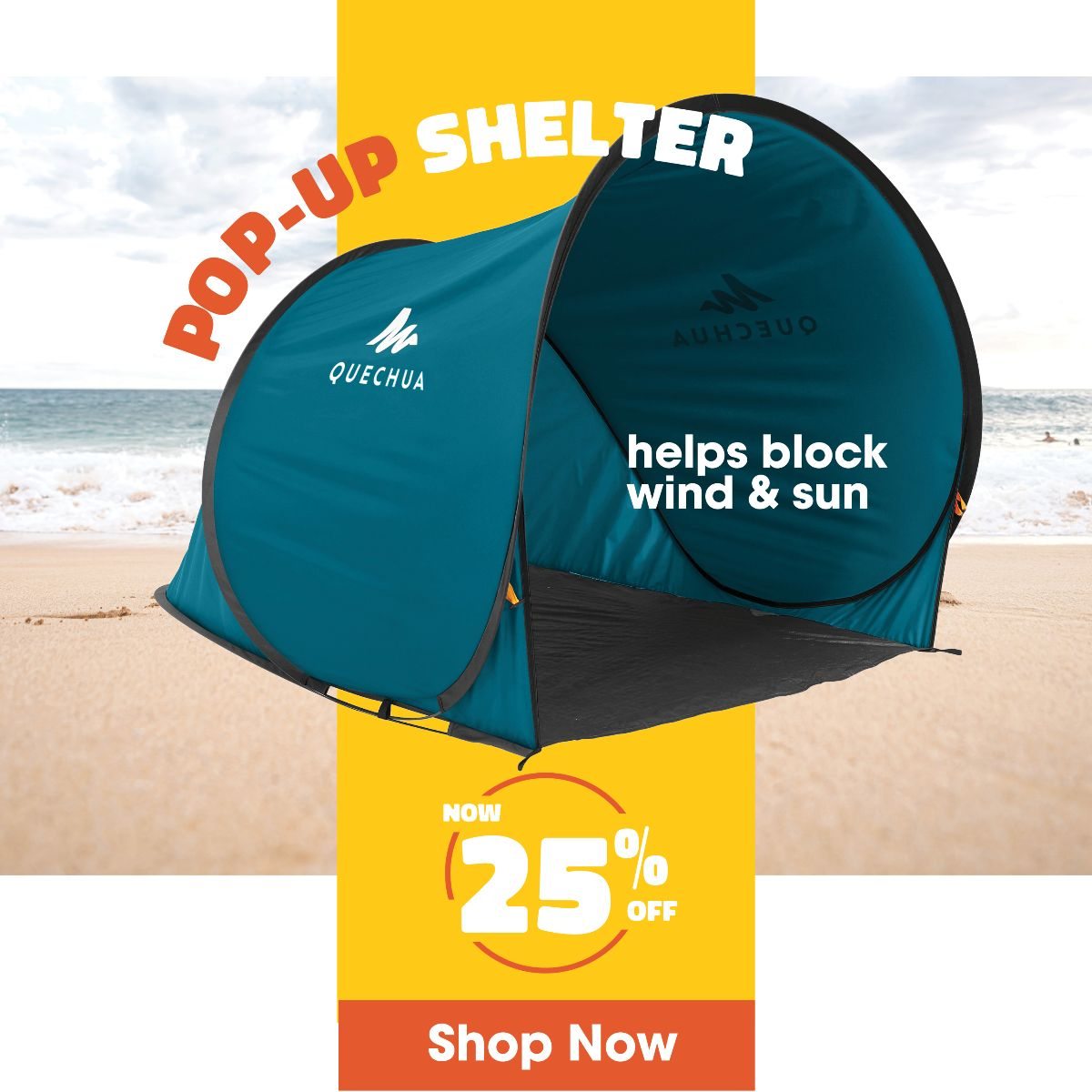 beach shelter decathlon