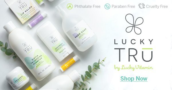 LuckyTru by LuckyVitamin - Natural personal care products are manufactured with holistic beauty in mind | Shop Now