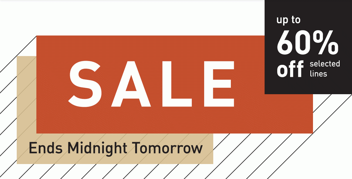 Sale ends midnight tomorrow!