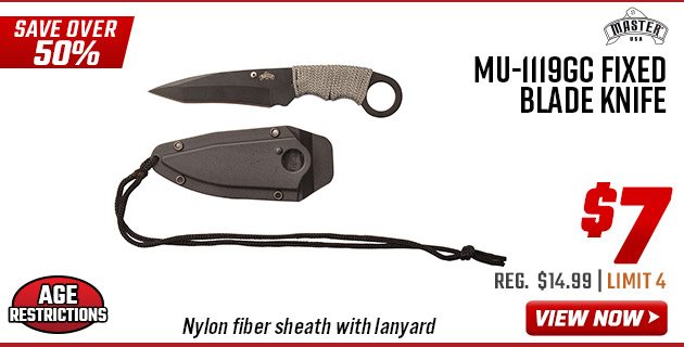 Master USA MU-1119GC Fixed Blade Knife