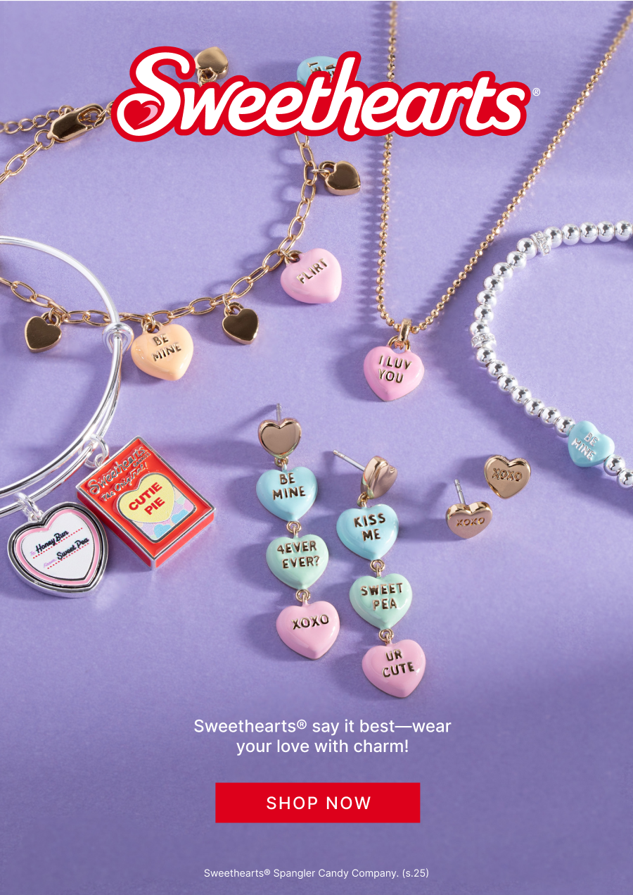 Sweethearts® say it best—wear your love with charm! | SHOP NOW