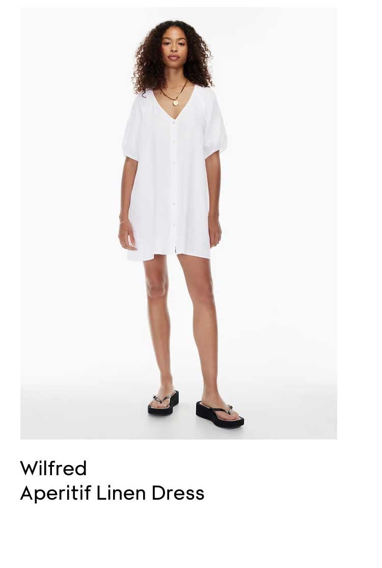 WILFRED - APERITIF LINEN DRESS