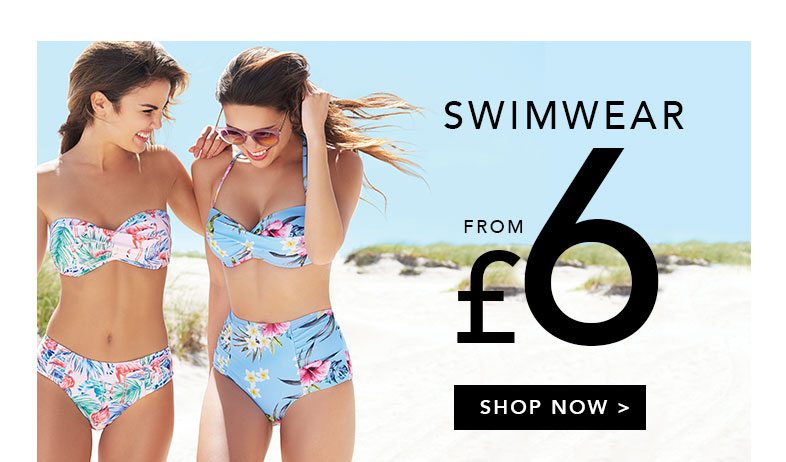 Shop Swimwear | from £6