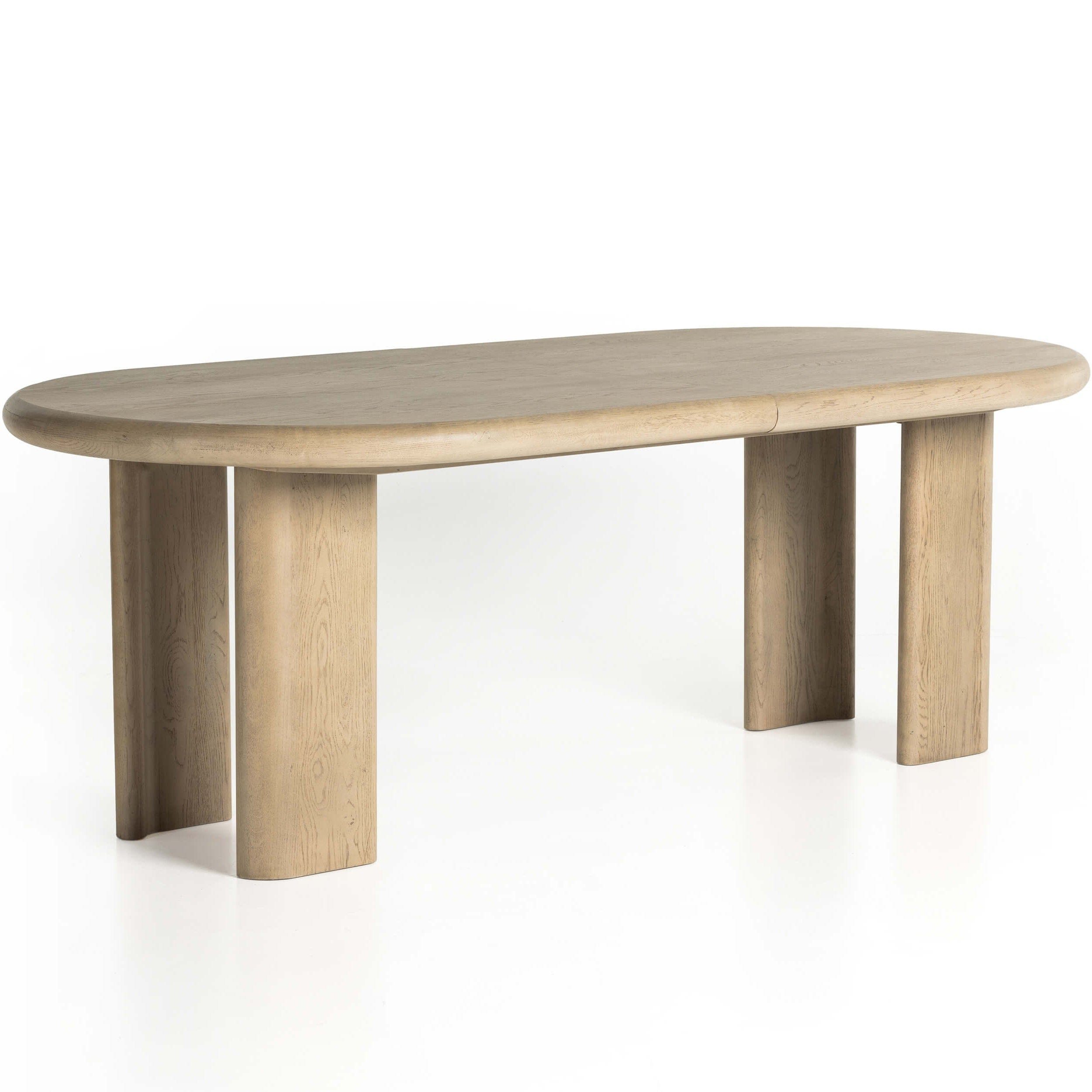 Image of Jaylen Extension Dining Table, Light Oak