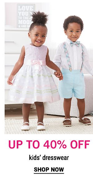 UP to 40% off kids' dresswear. Shop Now.