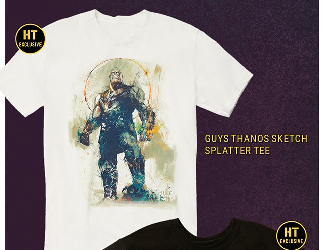Thanos Sketch Splatter Tee