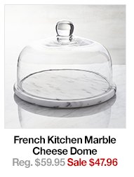 French Kitchen Marble Cheese Dome