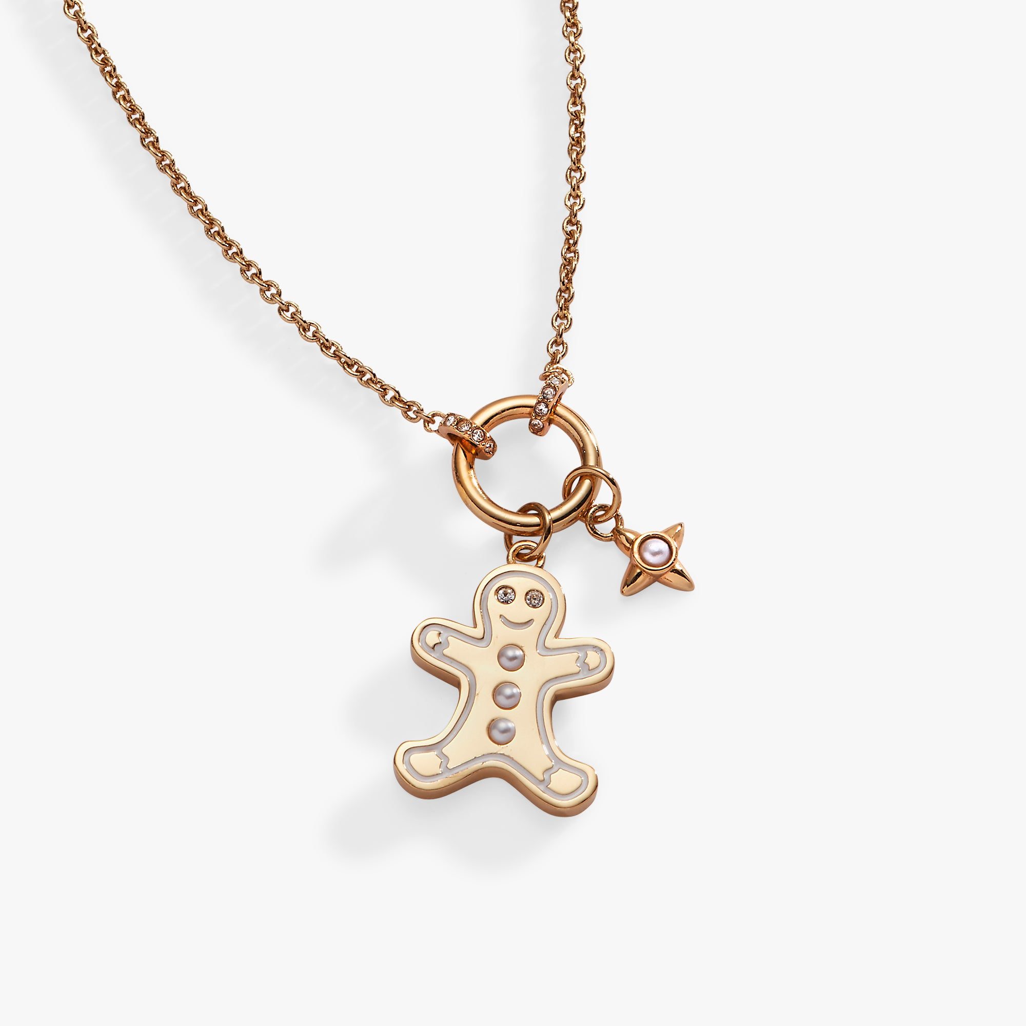 Image of Gingerbread Charm Necklace