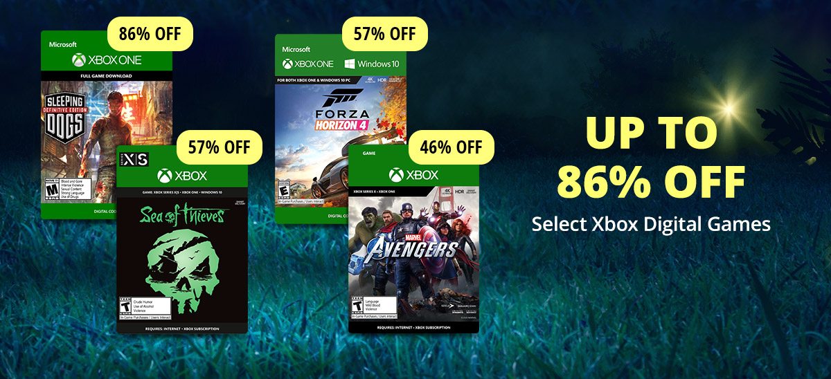Up to 86% Off Select Xbox Digital Games