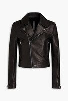 Textured-leather Biker Jacket