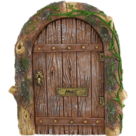 Mossy Wooden Fairy Door