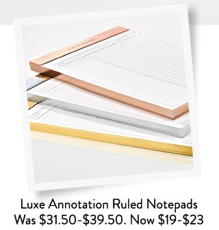 Freeleaf Luxe Annotation Ruled Notepads 