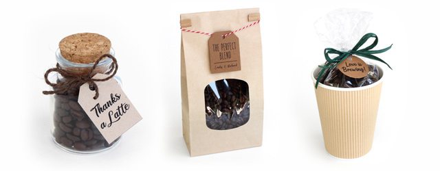 Coffee Packaging Favors & Gifts: 3 Ways